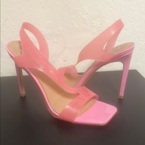 Steve Madden Pink Stiletto Heels with Square Toe